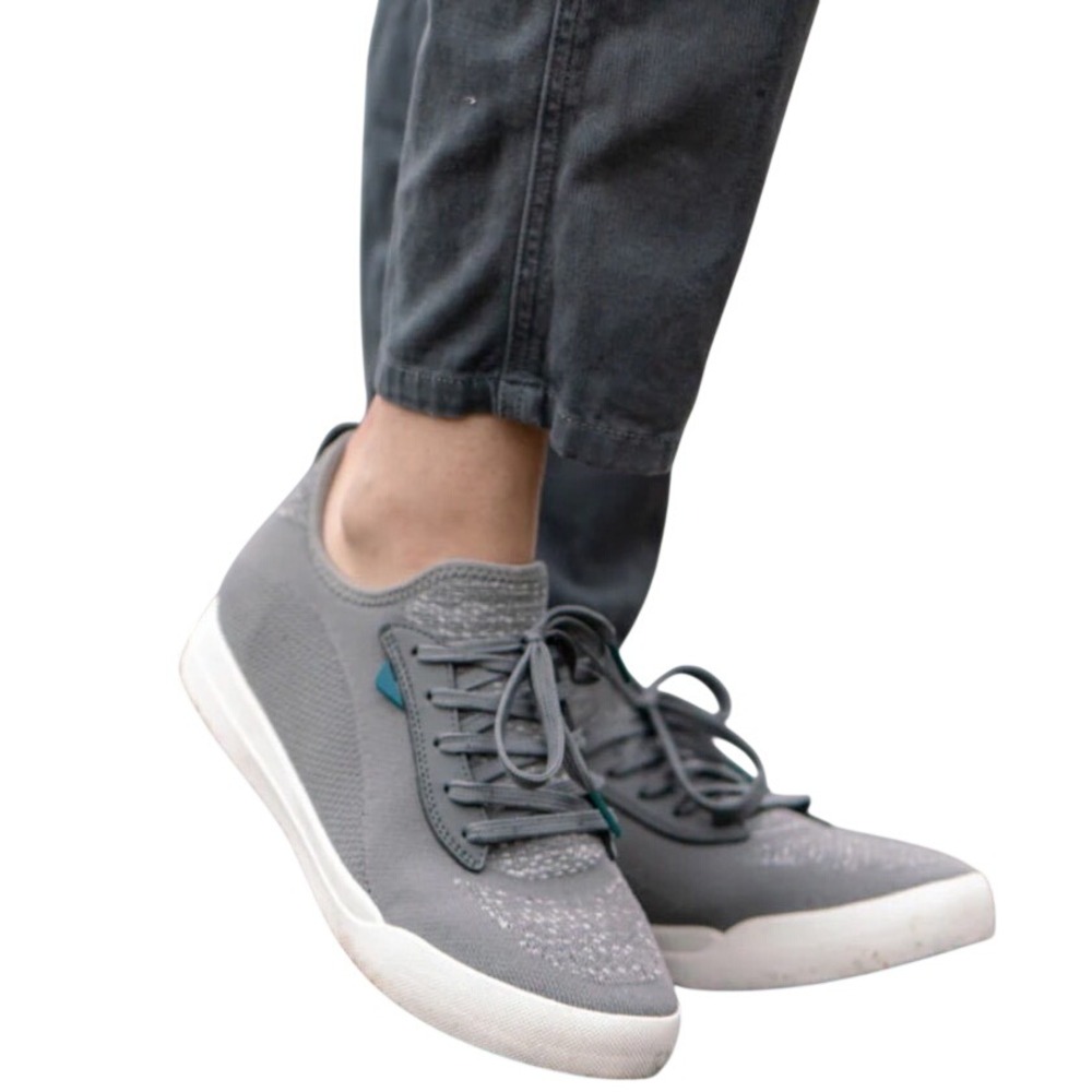 Vessi Womens Weekend Classic Grey Waterproof Knit Sneakers Travel Shoes Size 8